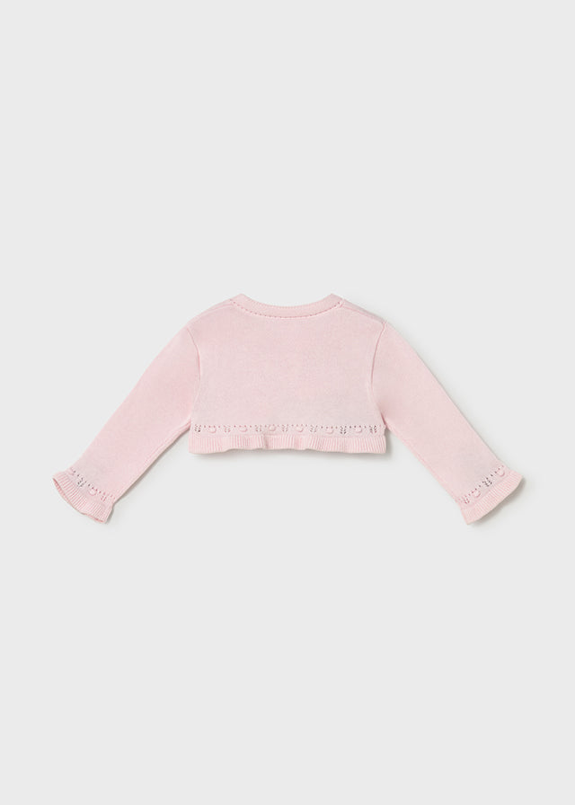 Cardigan in maglia neonata Mayoral