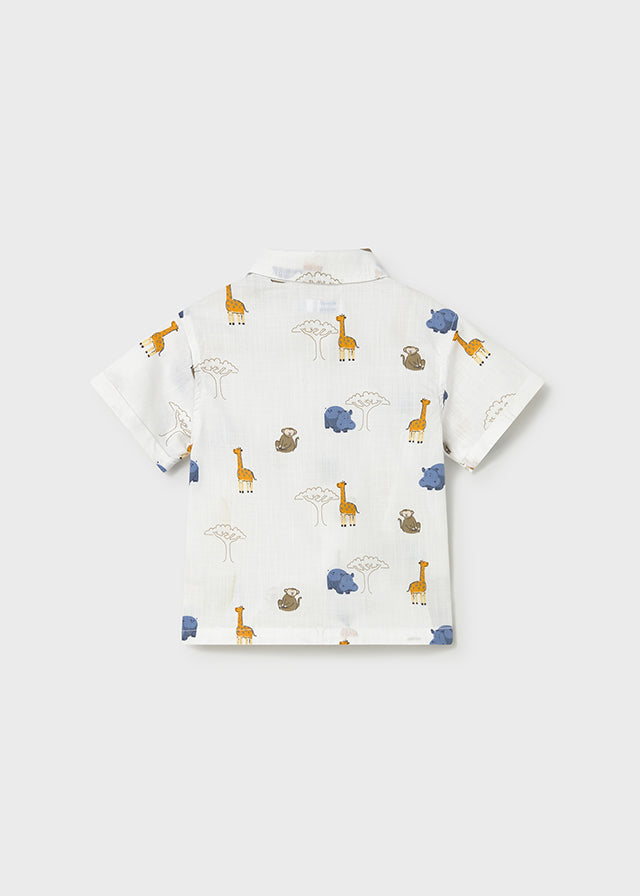 Camicia con stampa baby maschio Mayoral