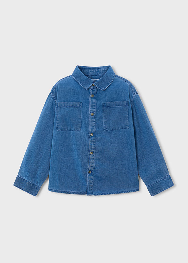 Camicia manica lunga jeans bambino Mayoral