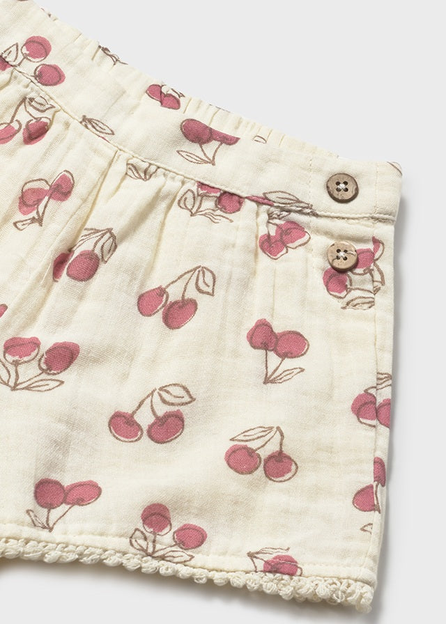 Pantalone corto cherry baby girl Mayoral