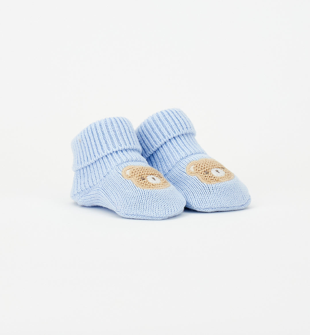 Scarpine in tricot teddy neonato Minibanda