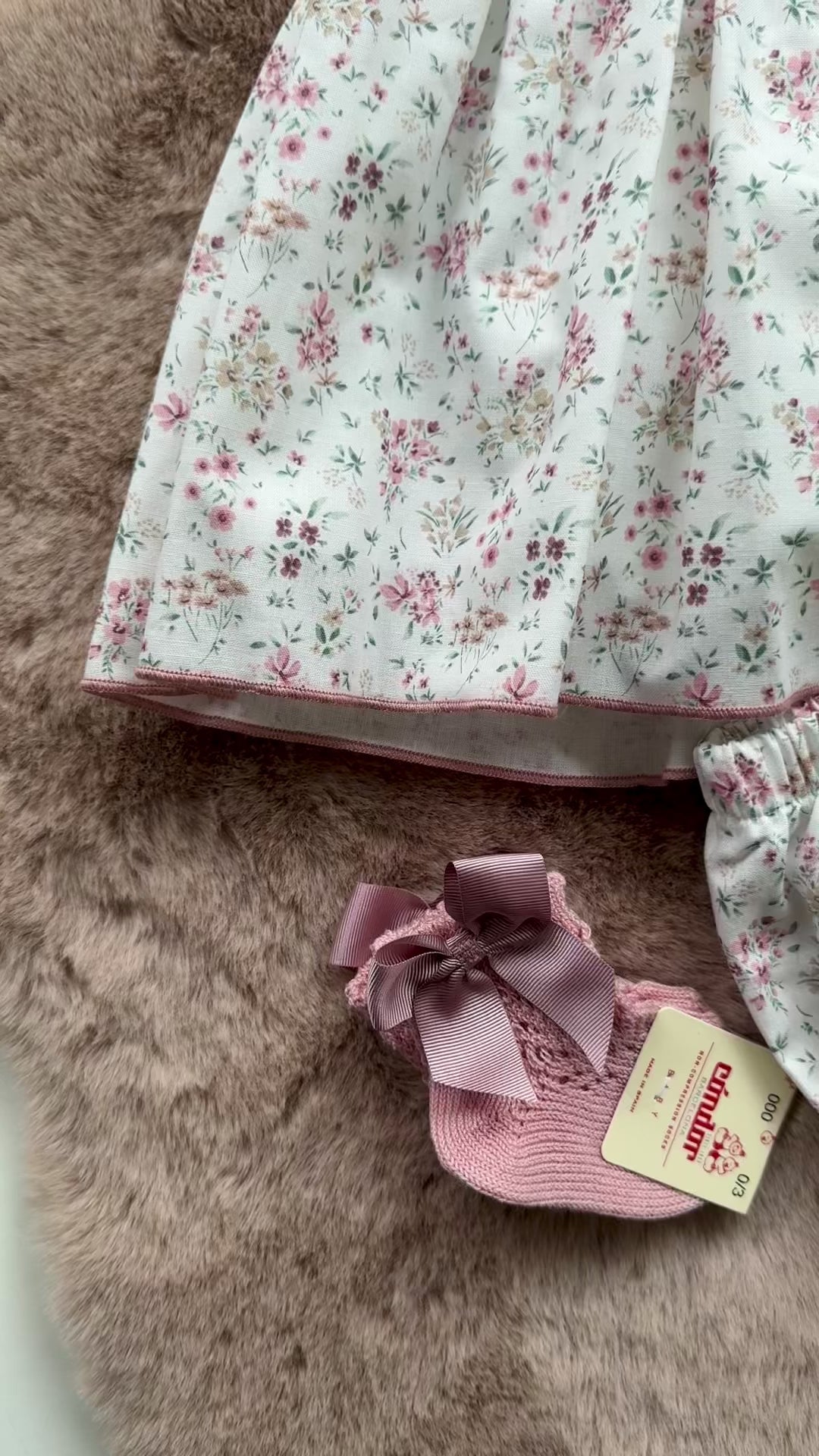 Vestito elegante con culotte e fiocco Valentina Bebès