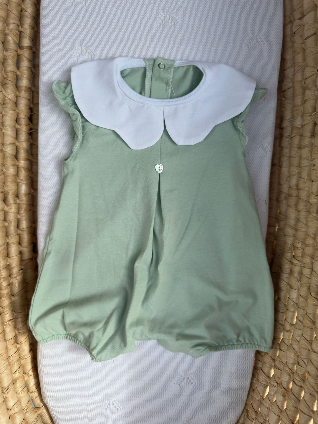 Pagliaccetto giro manica in cotone neonata baby vip