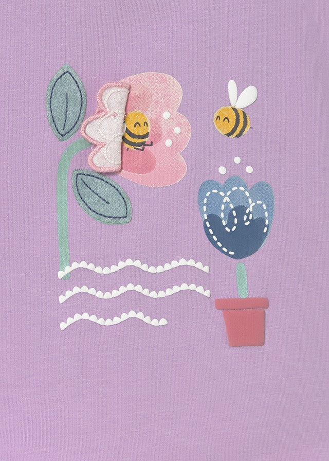 T-shirt con stampa ape baby girl Mayoral