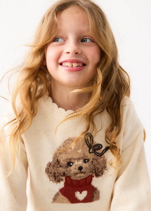 Maglione barboncino bambina Mayoral