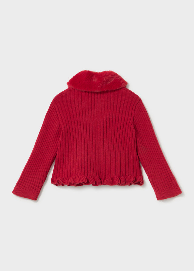 Cardigan con pelliccia baby girl Mayoral