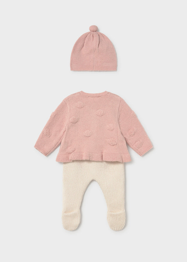 Completo con ghettina e cappello neonato Mayoral