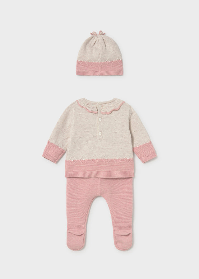 Completo 3 pezzi con cappello neonata Mayoral