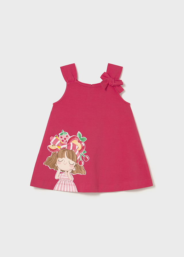 Vestito con manica nodo baby girl Mayoral