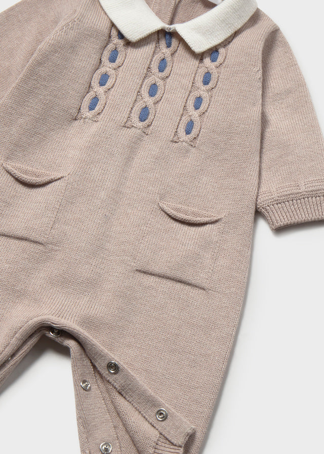 Tutina intera in tricot neonato Mayoral
