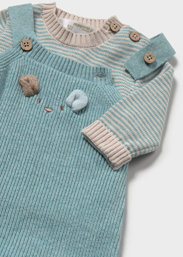 Tutone e maglioncino in tricot neonato Mayoral