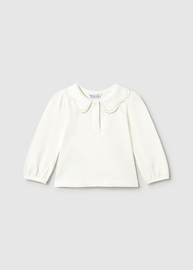 Polo manica lunga con colletto baby girl Mayoral