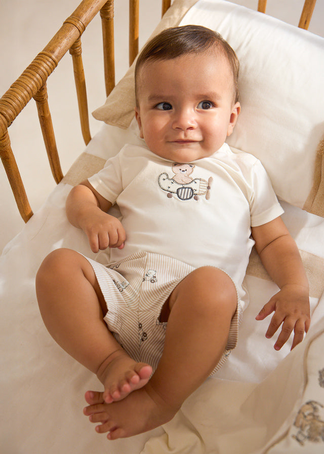 Completo due pezzi corto neonato Mayoral