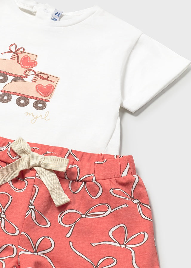 Completo due pezzi con short baby girl Mayoral