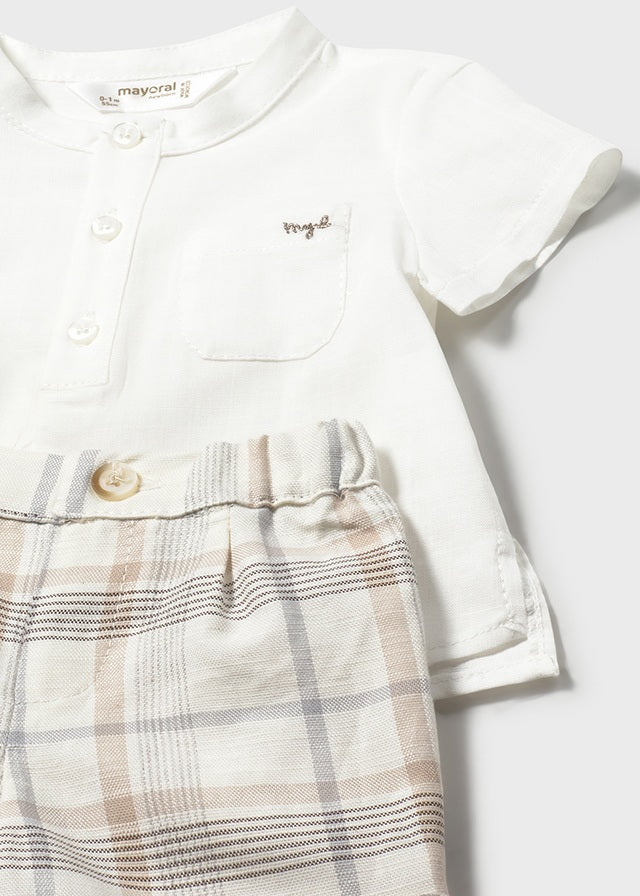Completo 2 pezzi cerimonia neonato Mayoral