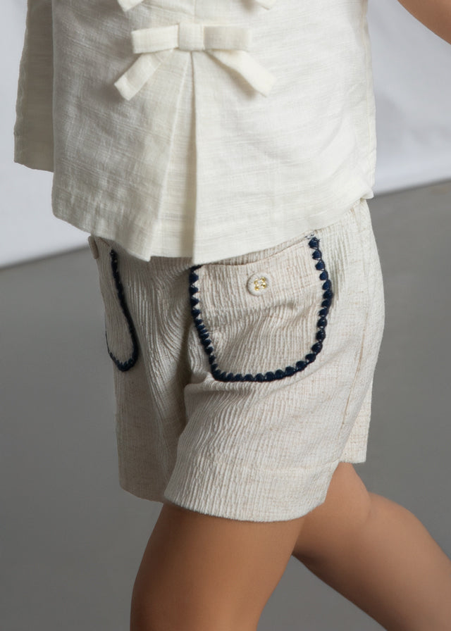 Short con ricamo bambina Mayoral