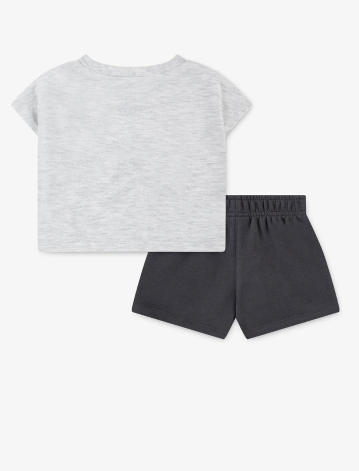 Set maglietta con grafica e pantaloncino bambina