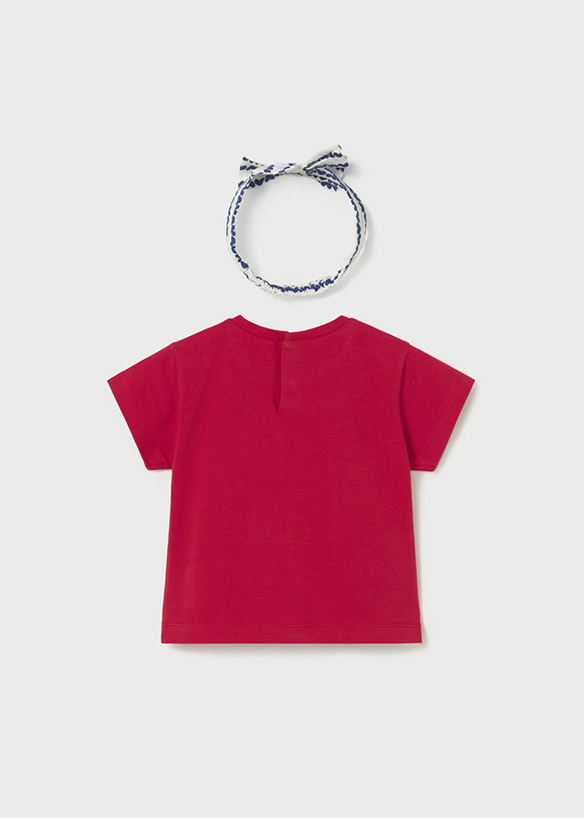 T-shirt mezza manica con fascia baby girl Mayoral