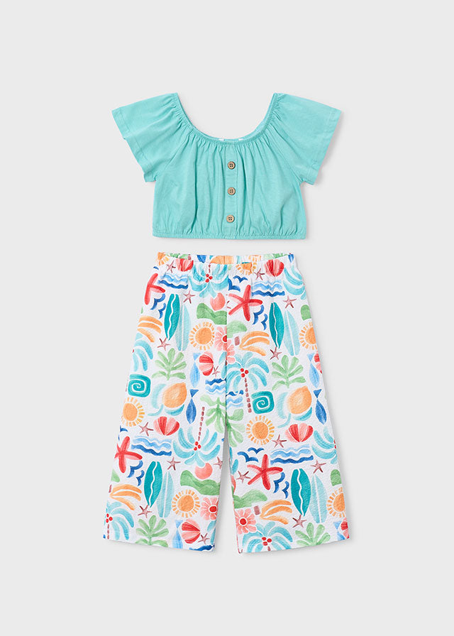 Coordinato pantalone lungo bambina Mayoral