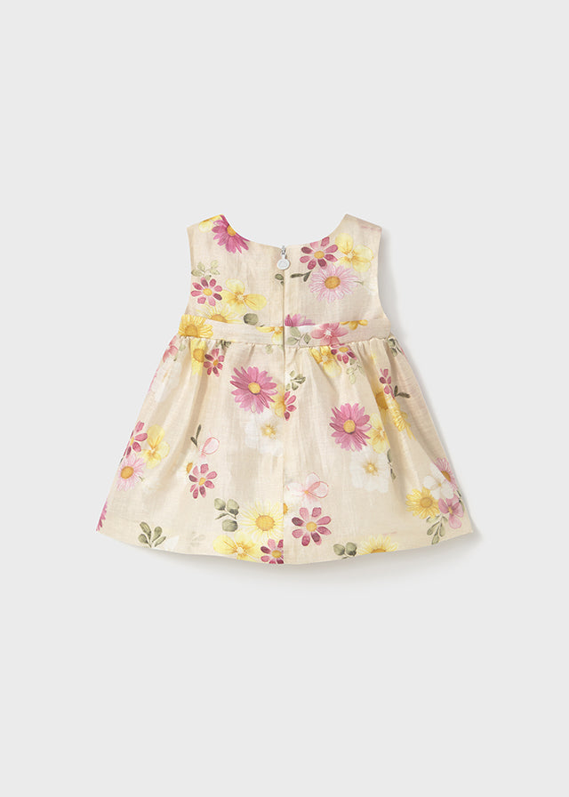 Vestito cerimonia fiori neonata
