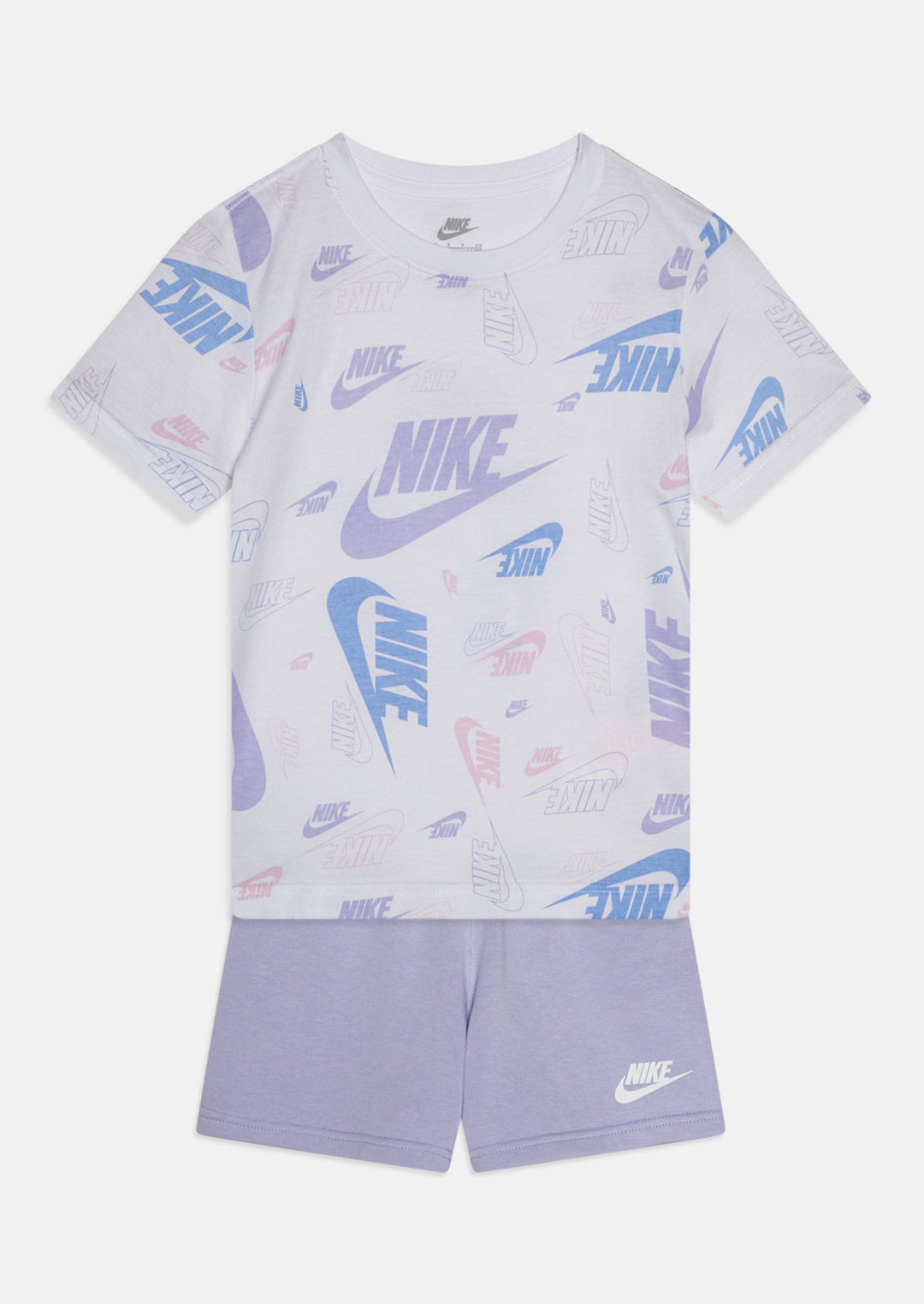 Completo maglietta a maniche corte con grafica e pantaloncino baby femmina