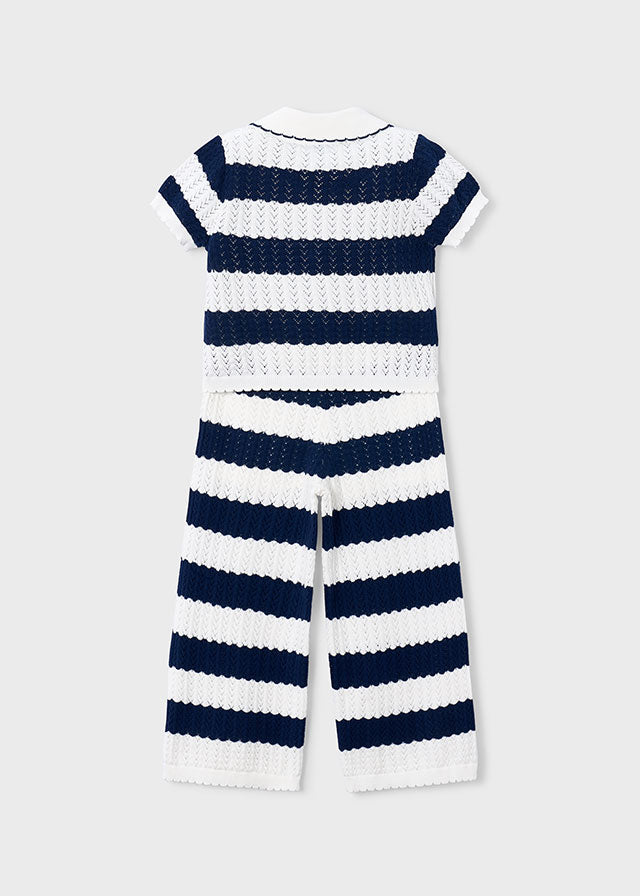 Completo crochet con pantalone lungo bambina Mayoral