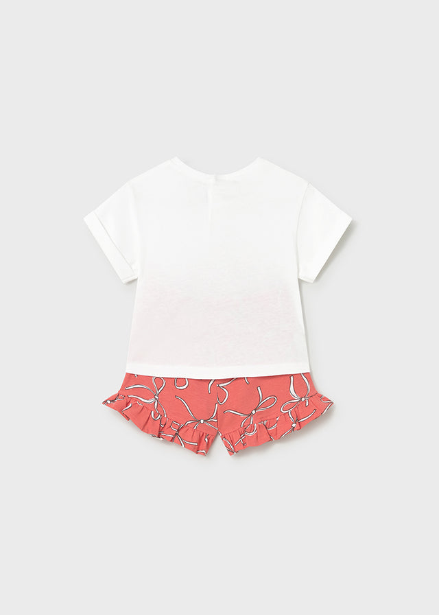 Completo due pezzi con short baby girl Mayoral