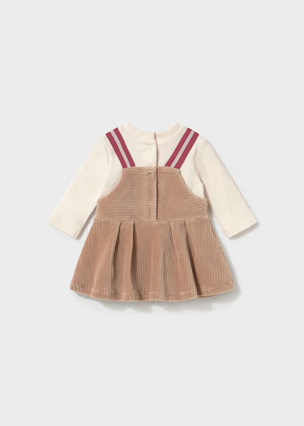 Vestito in ciniglia con teddy neonata Mayoral