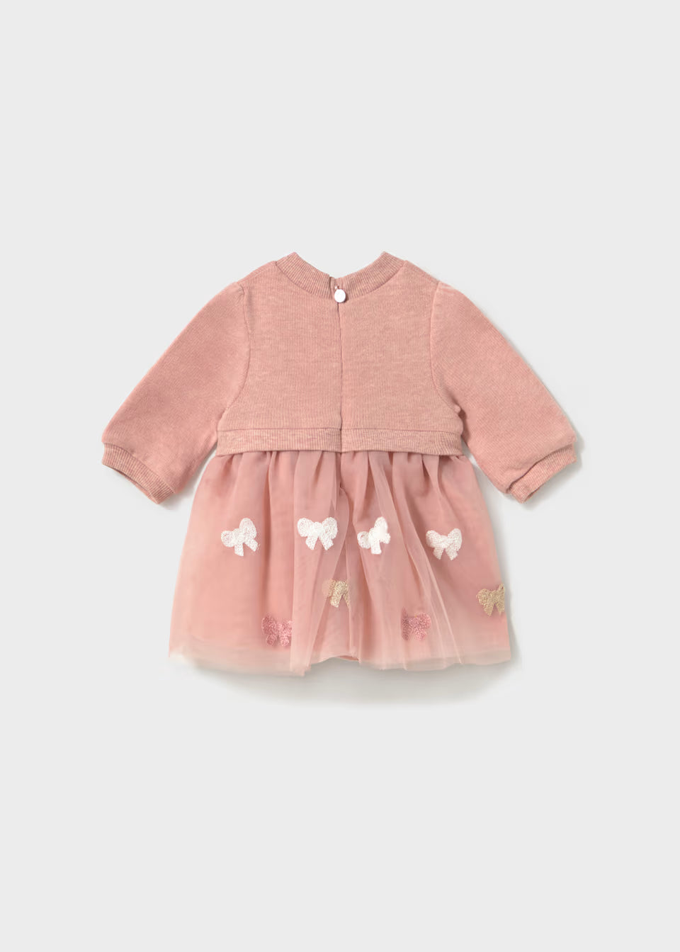 Vestito combinato con tulle neonata Mayoral