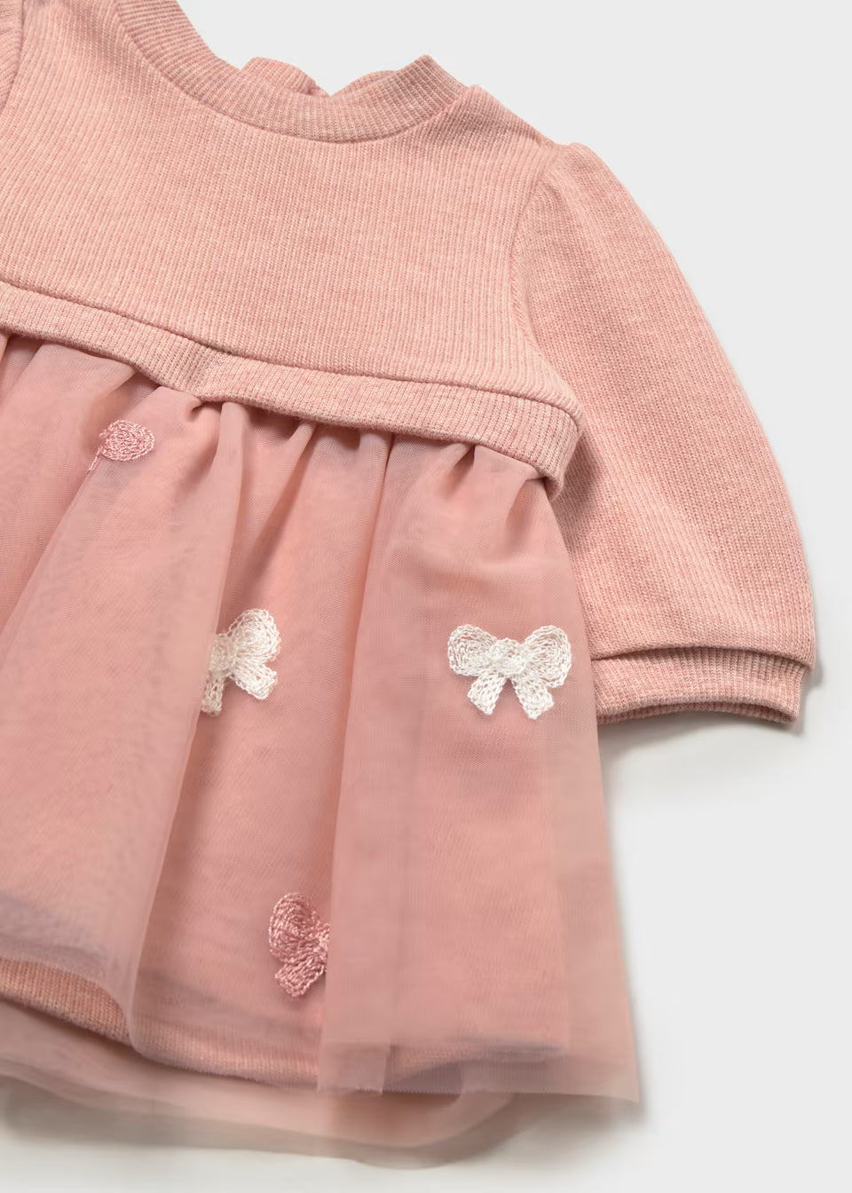Vestito combinato con tulle neonata Mayoral