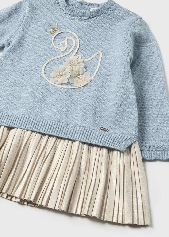 Vestito combined tricot neonata