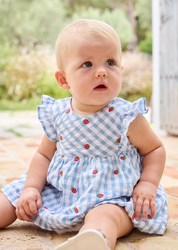 Vestito con copri pannolino neonata Mayoral