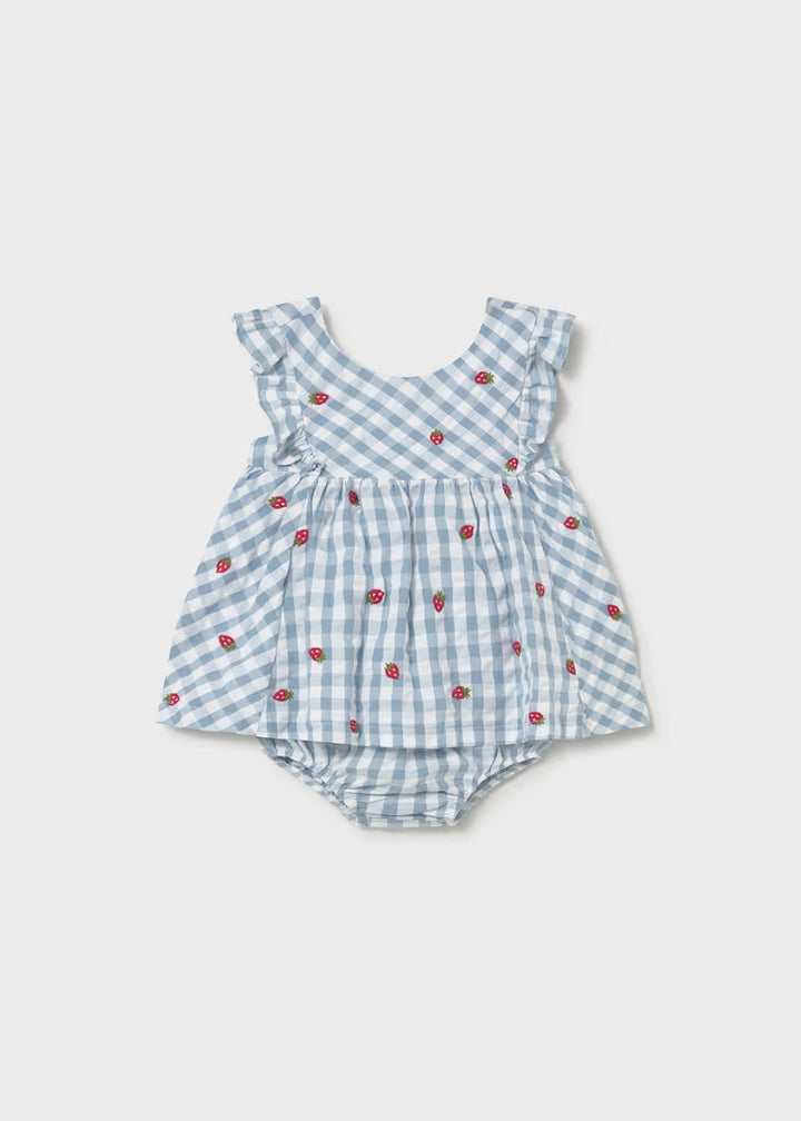 Vestito con copri pannolino neonata Mayoral