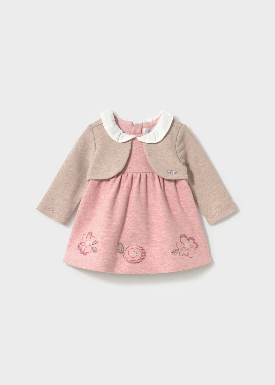 Vestito finto cardigan neonata Mayoral