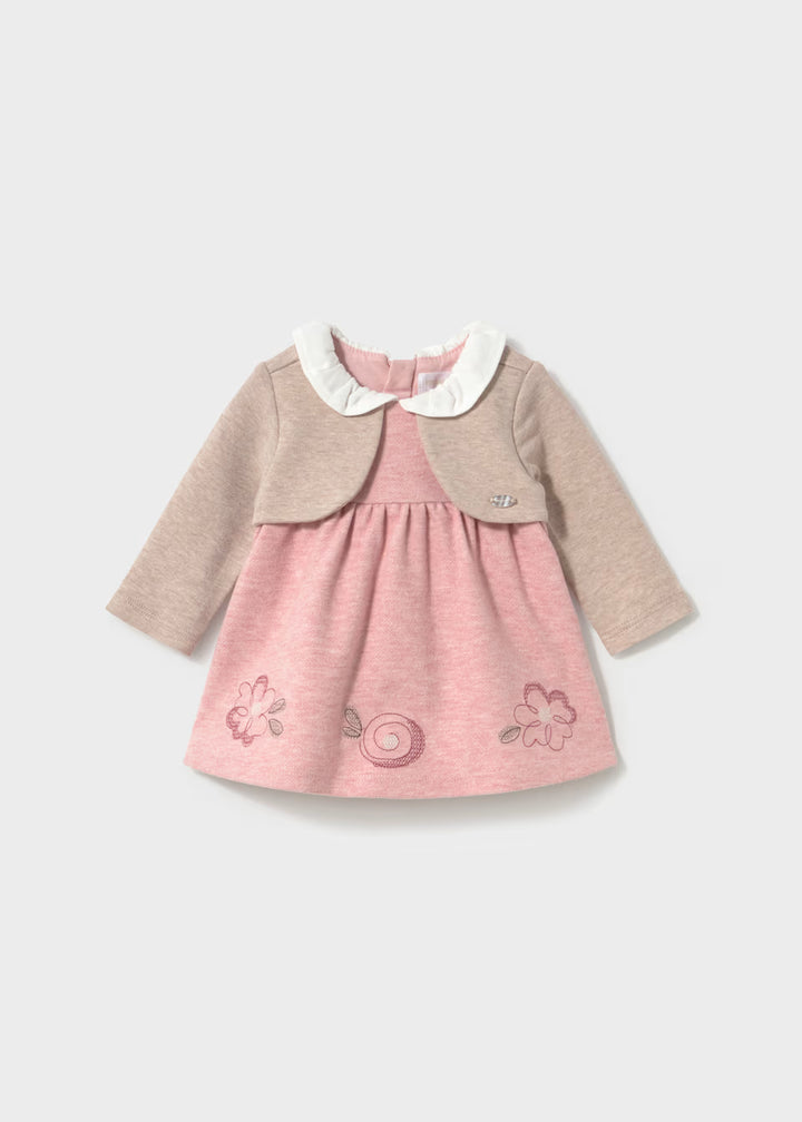 Vestito finto cardigan neonata Mayoral