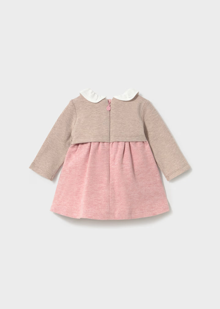 Vestito finto cardigan neonata Mayoral