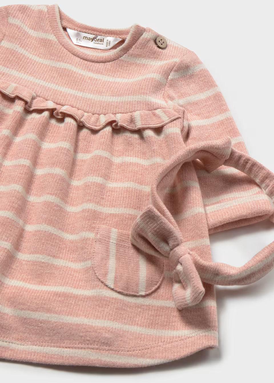 Vestito caldo cotone con fascia neonata Mayoral