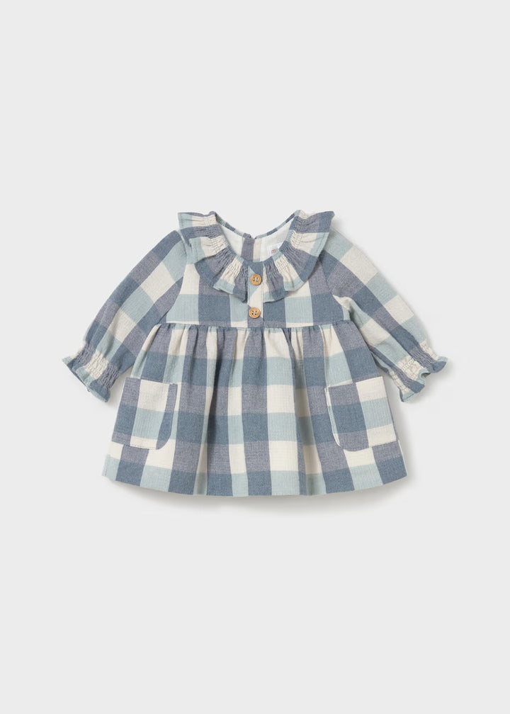 Vestito a quadri neonata Mayoral
