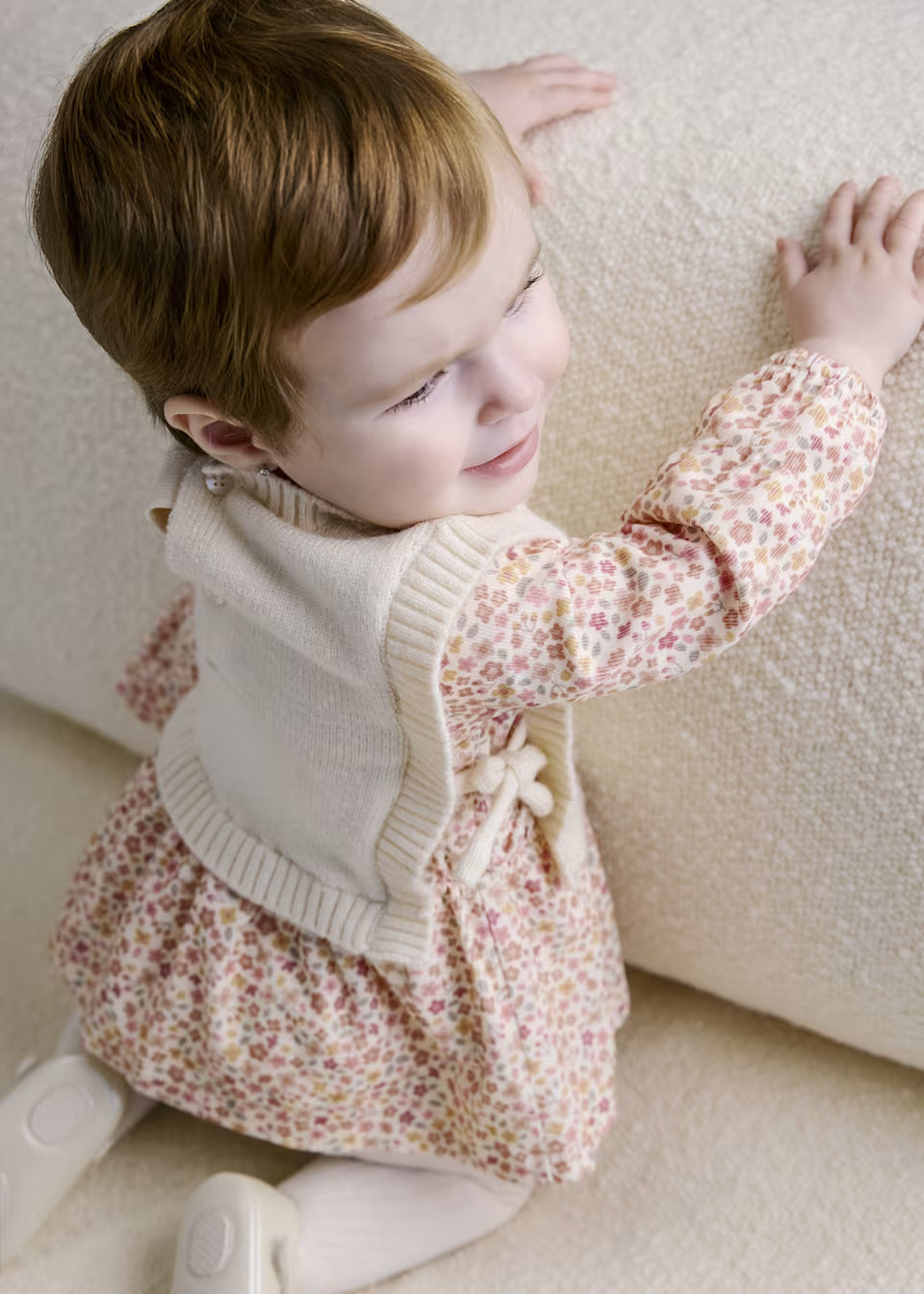 Vestito fantasia con gilet in tricot neonata Mayoral