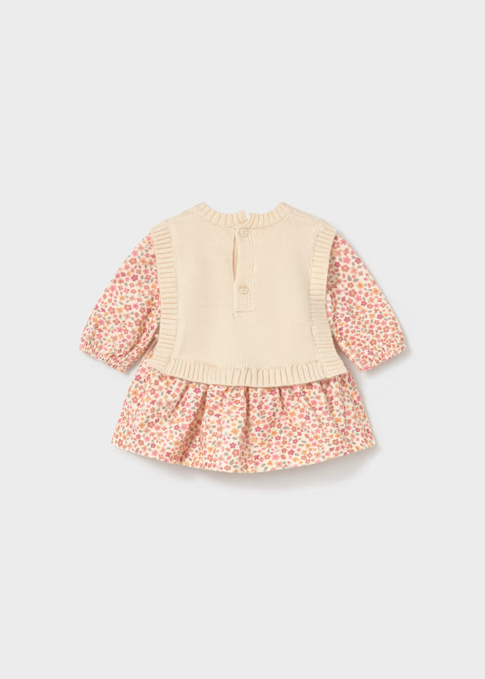 Vestito fantasia con gilet in tricot neonata Mayoral