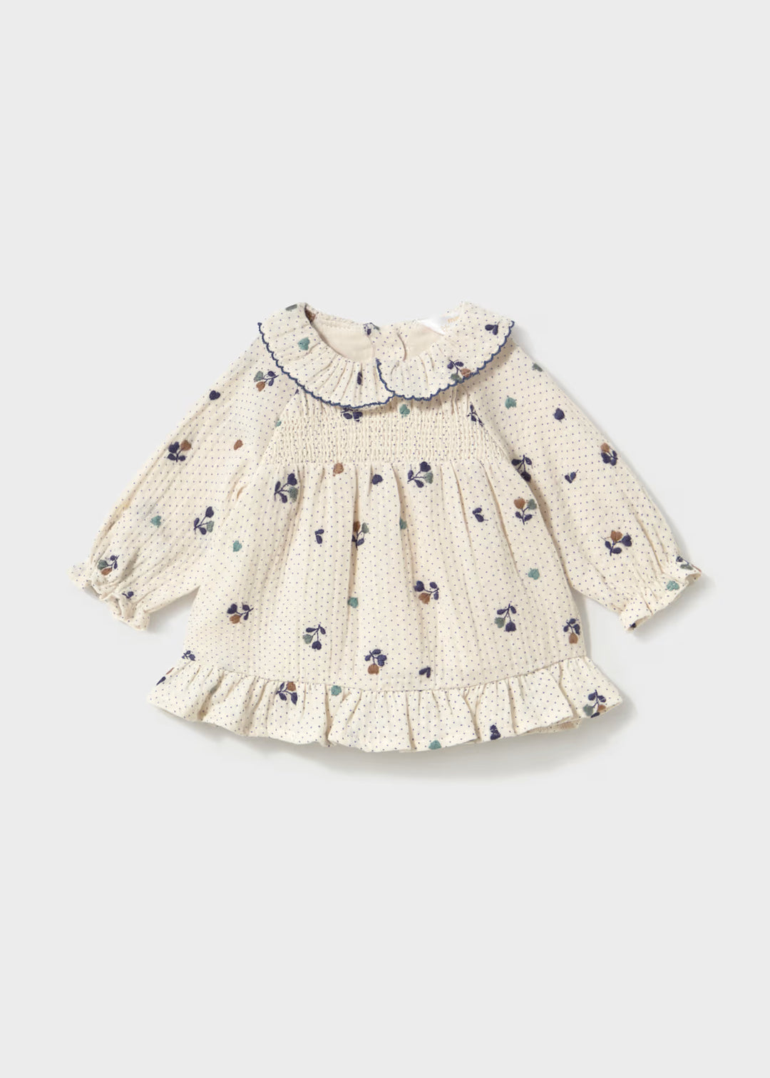 Vestito fantasia con colletto neonata Mayoral