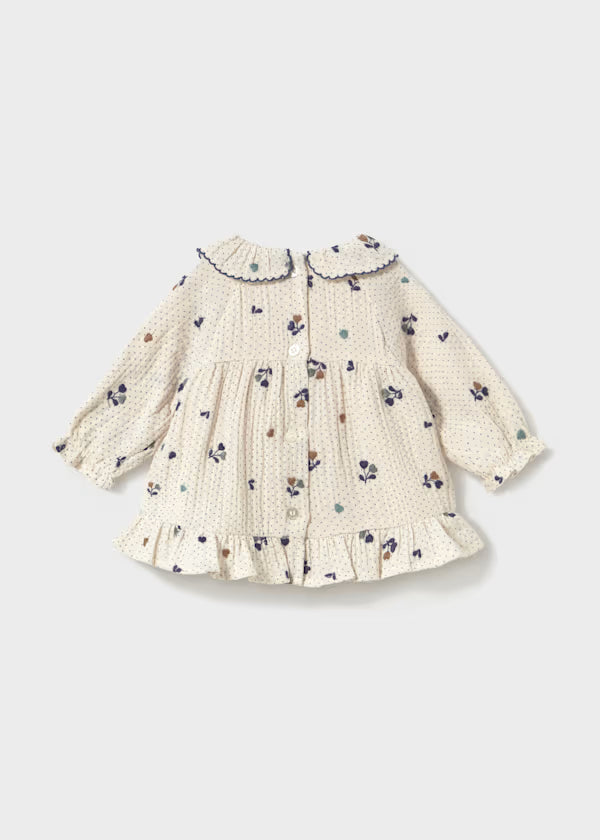 Vestito fantasia con colletto neonata Mayoral
