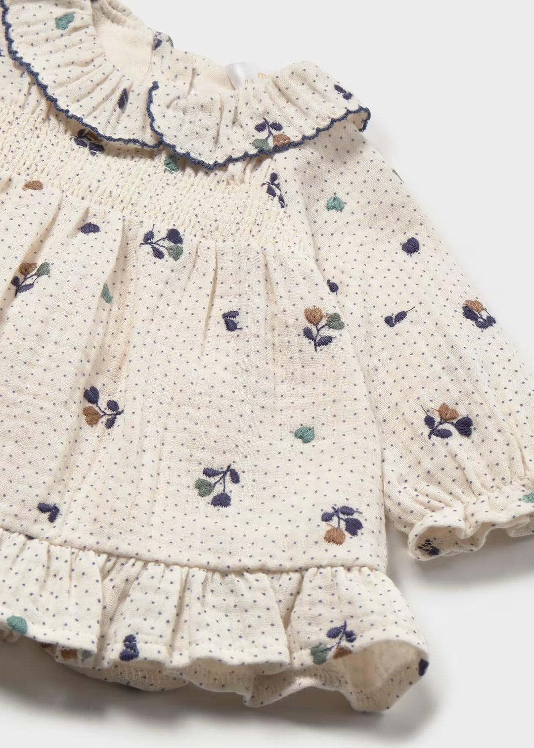 Vestito fantasia con colletto neonata Mayoral