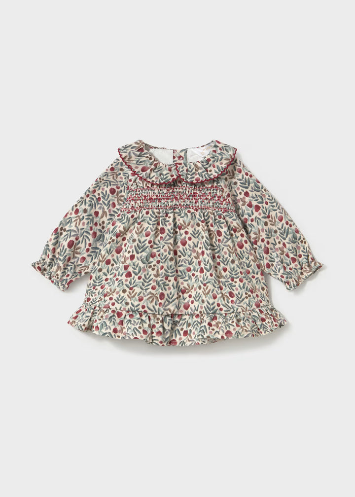 Vestito fantasia con colletto neonata Mayoral
