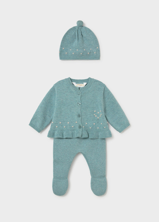 Completo con ghettina e cappello neonato Mayoral