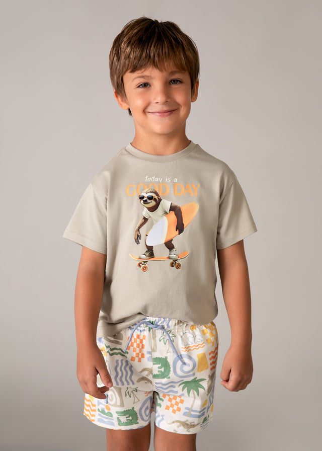 Costume con stampa bambino Mayoral