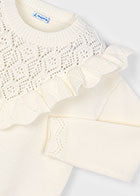 Maglione tricot trafori bambina Mayoral