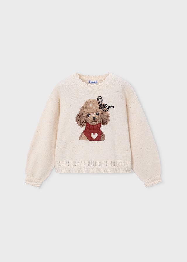 Maglione barboncino bambina Mayoral