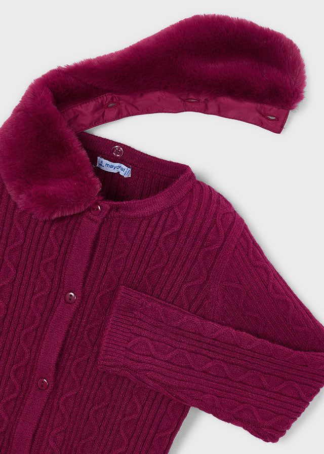 Cardigan con colletto rimovibile bambina Mayoral