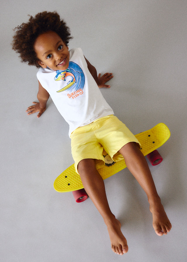 Canotta con stampa bambino Mayoral